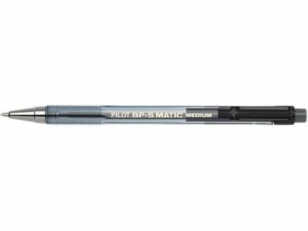 Kuglepen Pilot sort medium BP-S Matic 135M