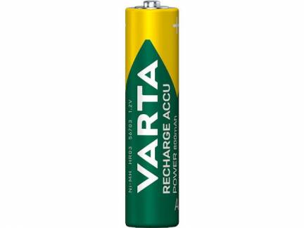 Batteri Varta Recharge Power AAA 800mAh 4stk/pak blister