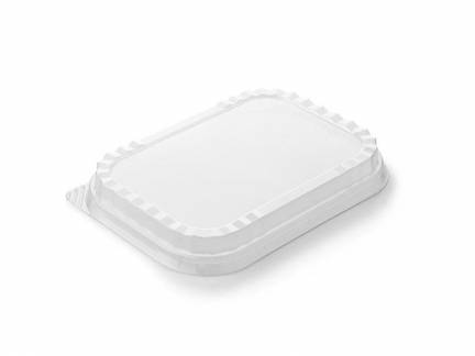 Låg til Ready2cook bakke 1025ml DPET 227x157x20mm 100stk/pak