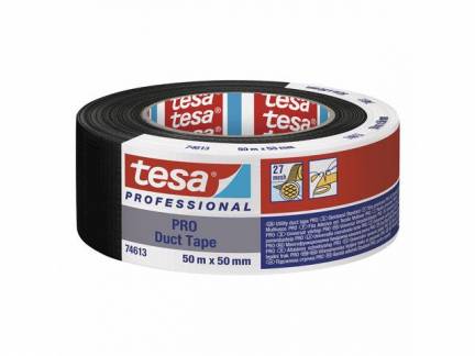 Tape tesa lærred sort 50mmx50m 74613 Duct tape PRO