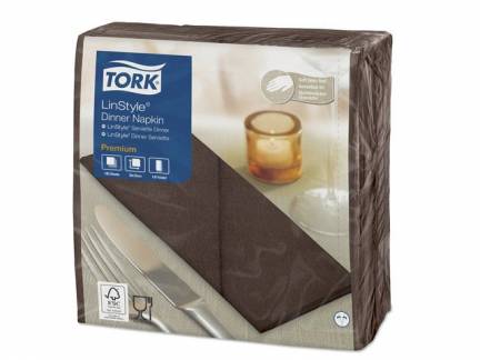 Serviet Tork Linstyle kakao 39x39cm 1/8 fold 50stk/pak