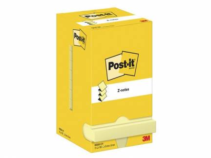 Post-it blok Z-Notes R330 Canarygul 76x76mm 12blk/pak