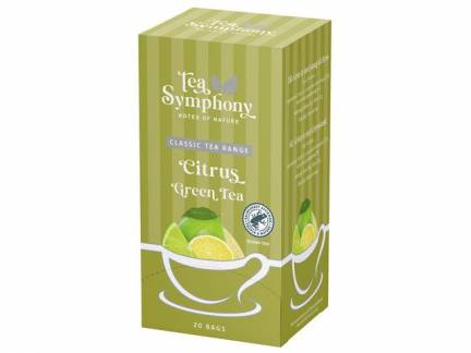 Te, Symphony Type 1, fyldningsvægt: 40, Citrus Tea pakke a 20 stk