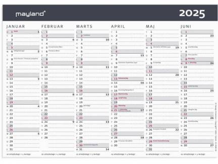 Kontorkalender Moderne A5 2025 