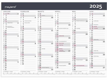 Kontorkalender Moderne A3 2025 