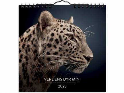 Vægkalender mini Verdens dyr 2025 