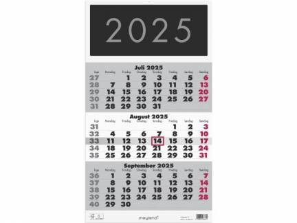 Vægkalender Triplanner 2025 