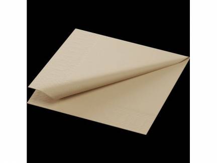 Kaffeserviet, Duni, 1/4-fold, 2 lag, væv brun 240mmx240mm, pakke a 300 stk