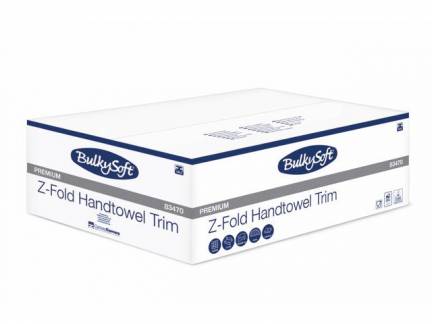 Papirhåndklæder ark, BulkySoft, Premium 2 lag, hvid 205mmx240mm, kasse a 3750 stk