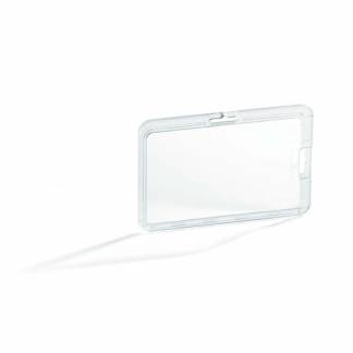 Kortholder, Durable 105x283x80mm, 54x85mm kort st&oslash;dsikker transparent pakke a 10 stk