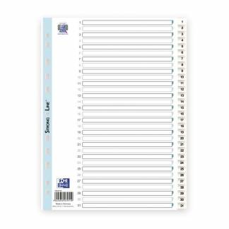 Register, Elba, A4,210x297mm, hvid