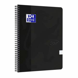 Notesbog, Oxford Touch, Squared, A4+ sort, 238x297mm, 90g/m2