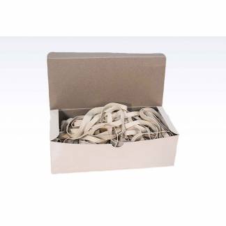 Gummib&aring;nd, 180 x 5 mm, gummi, gul pakke med 500 g