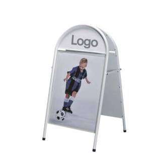 Gadeskilt, Twinco Twin Light, 620x1310x80mm, hvid