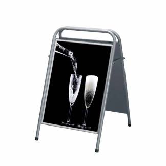 Gadeskilt, Twinco Twin Light, 600x1010x60mm, hvid