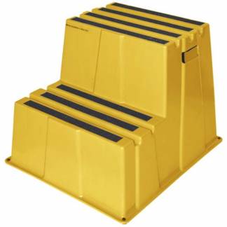 Sikkerhedstrin, Twinco Twin, 660x575 x500mm, 2 trin, gul