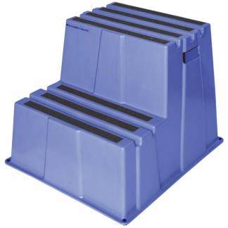 Sikkerhedstrin, Twinco Twin, 660x575 x500mm, 2 trin, bl&aring;
