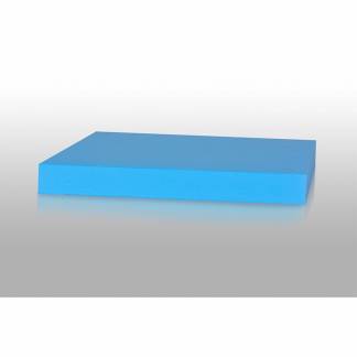 Folia Karton Play Cut, Royal Blue Ubestr&oslash;get, 180g/m2 210mm x 297mm, A4, Smal bane pakke a 100 ark