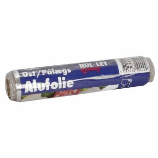Alufolie, 10 &micro;m, Rulle, 140 mm x 20.00 m aluminium, aluminium, F&oslash;devaregodkendt