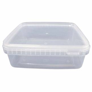 Condib&oslash;tte, Without lid kapacitet 1300ml,195x195x51mm pp, transparent, pakke med 58 stk F&oslash;devaregodkendt