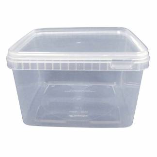 Condib&oslash;tte, Without lid kapacitet 3000ml,195x195x112mm pp, transparent, pakke a 60 stk F&oslash;devaregodkendt