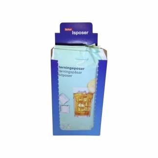 Isterningposer, 180 x 340 mm, flat film HD/LLDPE, filmtykkelse: 20 &micro;m transparent, karton a 240 stk F&oslash;devaregodkendt