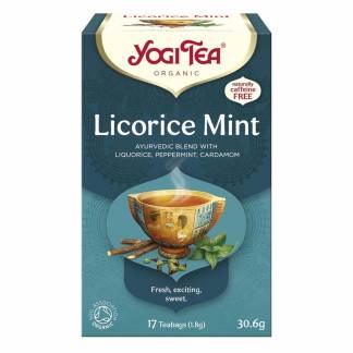 Te, BKI Yogi, Lakrids Mint pakke a 17 stk &oslash;kologisk