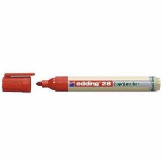 Whiteboardmarker, Edding Ecoline, 28 1,5-3MM, Rund spids, r&oslash;d, 705015002