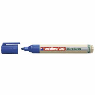 Whiteboardmarker, Edding Ecoline, 28 1,5-3MM, Rund spids, bl&aring;, 705015003