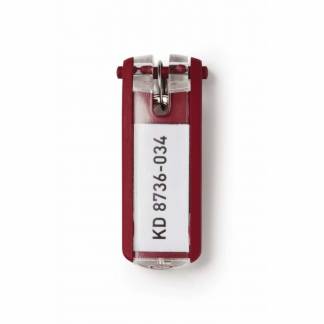 N&oslash;gleskilte, Durable KEY CLIP 25x65, r&oslash;d
