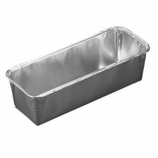 Foliebakke, Plus Pack, 1-Compartments Rektangul&aelig;r kapacitet 2200ml,304x120x81mm aluminium, aluminium, pakke a 40 stk F&oslash;devaregodkendt