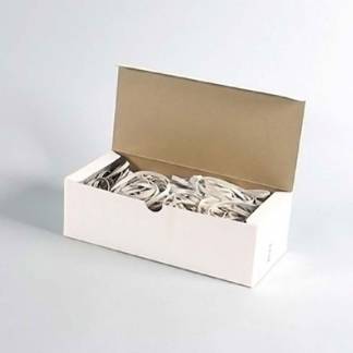 Gummib&aring;nd, 140 x 5 mm, gummi, gul rullev&aelig;gt: 0.50 kg, pakke med 500 g