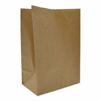 Papirb&aelig;repose, 110 x 180 x 265 mm flat bag, Papir, brun, pakke a 500 stk palle 40 pakker, palle a 40 kartoner F&oslash;devaregodkendt