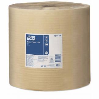 Industriaft&oslash;ring rulle, Tork, W1, Basic 1 lag, brun 330mm x 1000.00m, FSC Recycled Credit