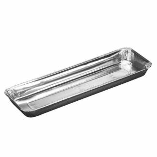 Foliebakke, Plus Pack, 1-Compartments Rektangul&aelig;r kapacitet 685ml,326x106x25mm aluminium, aluminium, pakke a 125 stk F&oslash;devaregodkendt