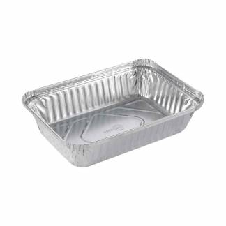 Foliebakke, Plus Pack, 1-Compartments Rektangul&aelig;r kapacitet 890ml,207x141x41mm aluminium, aluminium, pakke a 100 stk F&oslash;devaregodkendt