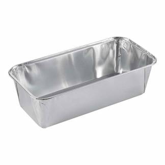 Foliebakke, Plus Pack, 1-Compartments Rektangul&aelig;r kapacitet 1500ml,251x122x68mm aluminium, aluminium, pakke a 100 stk F&oslash;devaregodkendt