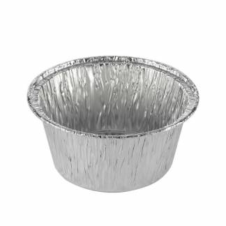 Foliebakke, Plus Pack, Rund 106 ml, &Oslash; 80, h&oslash;jde 35 aluminium, aluminium, pakke a 100 stk 1-Compartments F&oslash;devaregodkendt