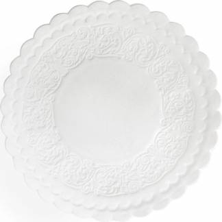 Kopunderlag, Stykke, 90 x 90 mm pr&aelig;get papir, hvid, almindelig pakke a 500 stk, FSC Mix Credit