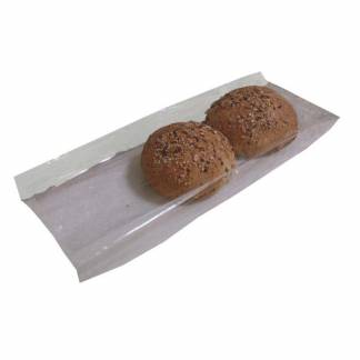 Flutes pose, 100 x 350 x 350 mm flat bag, Papir, hvid, pakke a 1000 stk F&oslash;devaregodkendt