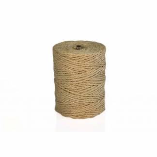 Snor, 2,0 mm, rullel&aelig;ngde: 140.00 m sisal, gul, Rulle, rullev&aelig;gt: 0.50 kg pakke a 1 rulle, Lux 2-strands