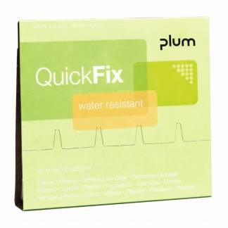 Plaster, Plum, Refille water resistent plastik, pakke med 45 stk
