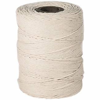 Snor, 1,2 mm, rullel&aelig;ngde: 225.00 m 100 \% bomuld, gul brudstyrke Resistant to 18,5 kg, Rulle rullev&aelig;gt: 0.30 kg, pakke a 1 rulle Binder twine 2/6