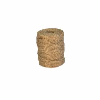 Snor, rullel&aelig;ngde: 55.00 m, Jute, gul Rulle, rullev&aelig;gt: 0.10 kg pakke a 1 rulle, 3-strands