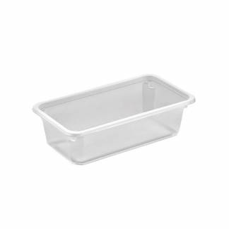 Plastbakke, F&aelig;rch, K 2182-1F, 1-rums Rektangul&aelig;r kapacitet 605ml,178x98x50mm pp, transparent, karton a 608 stk F&oslash;devaregodkendt