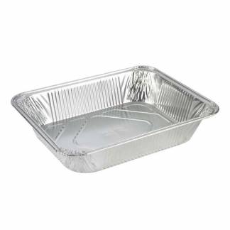 Gastrobakke, Plus Pack, 1/2GN 1-Compartments, Rektangul&aelig;r kapacitet 3600ml,324x263x60mm aluminium, aluminium, pakke a 10 stk F&oslash;devaregodkendt