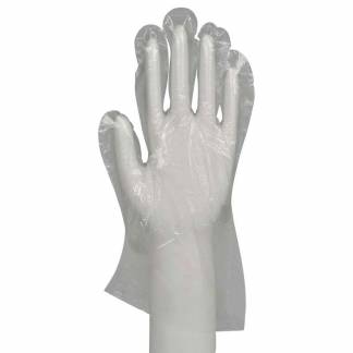 Engangshandsker, L PE gloves extra heavy LD-PE, transparent, pakke a 100 stk