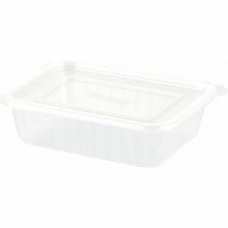 Plastbakke, Duni Fixpack kapacitet 350ml,146x110x41mm pp, transparent, karton a 500 stk F&oslash;devaregodkendt