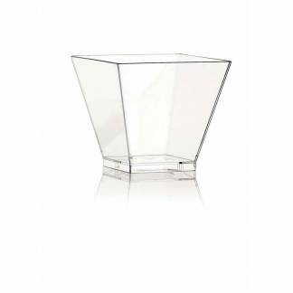 Dessertb&aelig;ger, Kova kapacitet 60ml,50x50x45mm PS, transparent, karton a 300 stk F&oslash;devaregodkendt