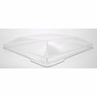 L&aring;g t/dessertb&aelig;ger, Kova,72x72x12mm PS, transparent, karton a 400 stk F&oslash;devaregodkendt